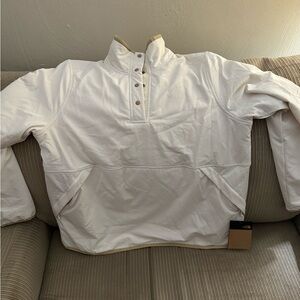 North face quarter zip with snaps. New with tags!